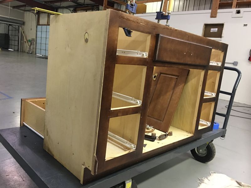 Cabinet Refinishing project photograph 1