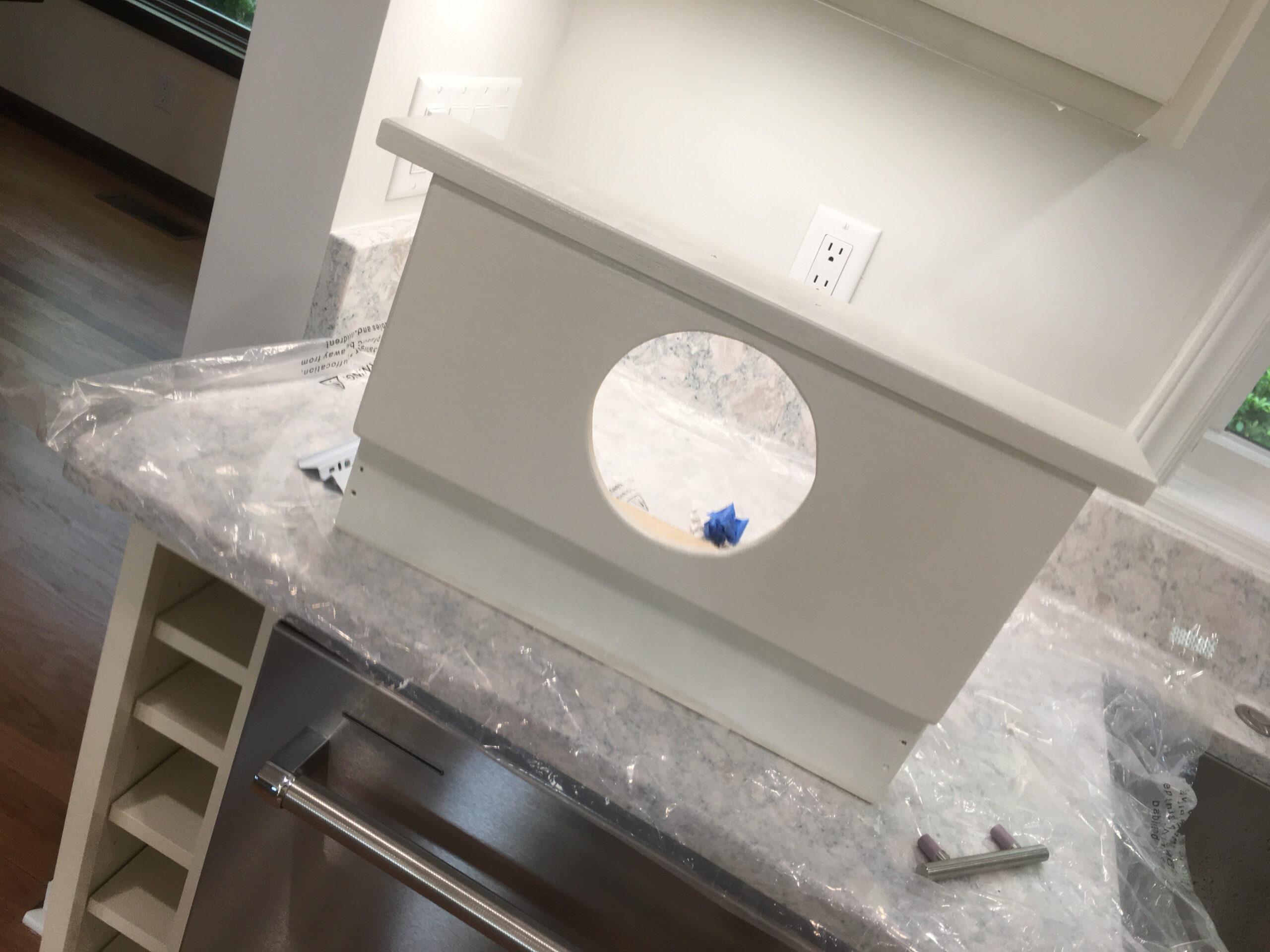 Custom Pullout Pet Feeding Station project photograph 3