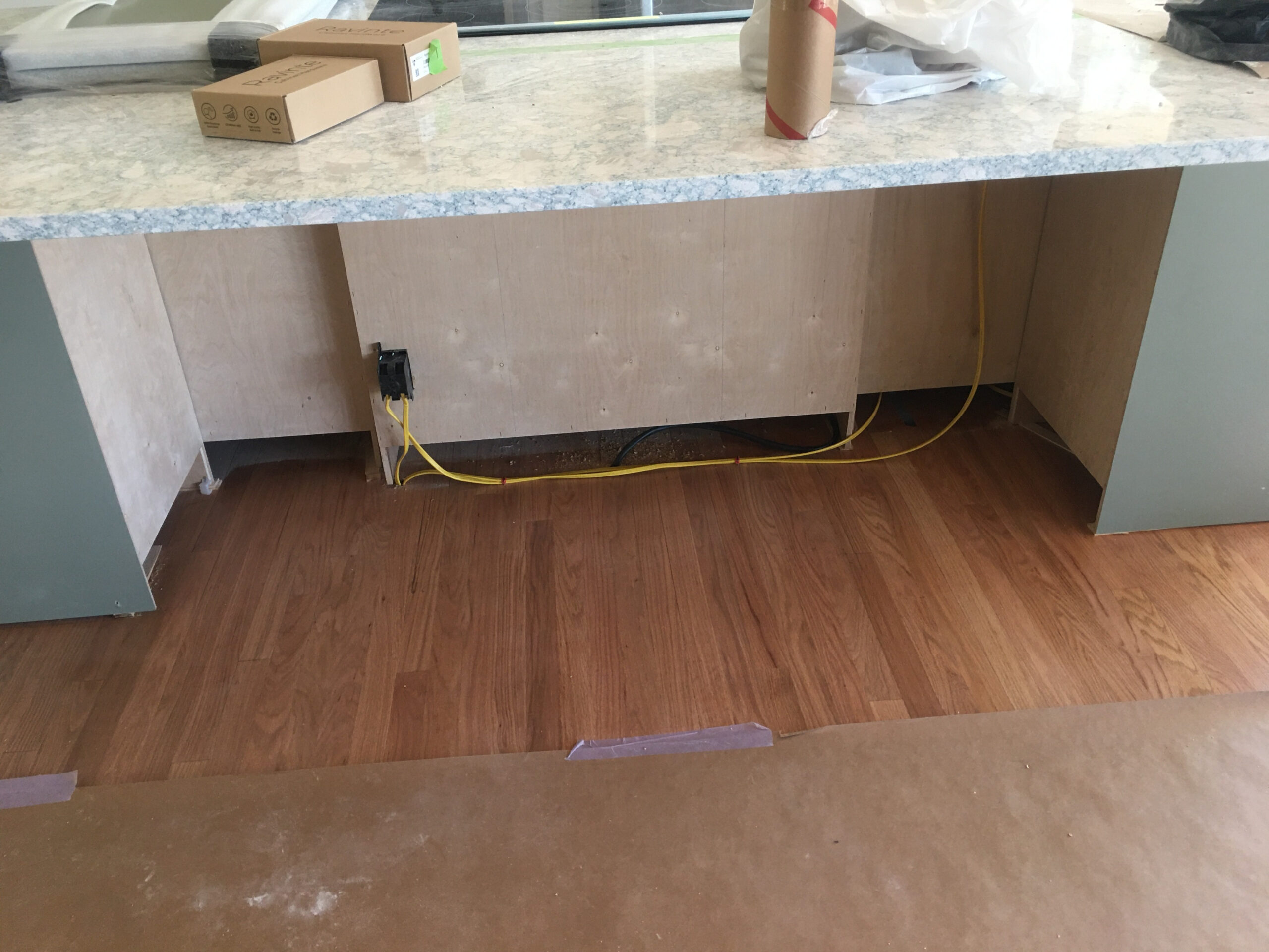 Kitchen Island Installation project photograph 1